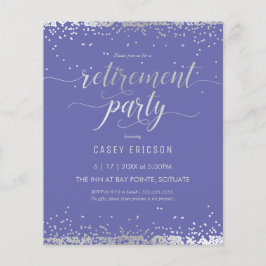Budget Reverse - Party - Party Date - Silver, Purp Flyer
