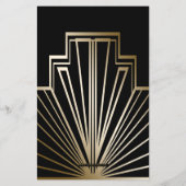 Budget Roaring 20 flapper Girl Gangster Einladung (Rückseite)