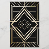 Budget Roaring 20 flapper Girl Gangster Einladung (Rückseite)