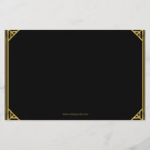 Budget Roaring 20 Flapper Girl Gangster Einladung (Rückseite)