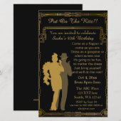 Budget Roaring 20 flapper Girl Gangster Einladung (Vorne/Hinten)