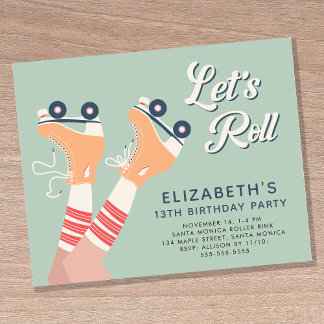 Budget Roller Skaten Girls Geburtstagsparty