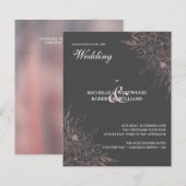 BUDGET Romantic Chic Rose Gold Floral Wedding (Vorne/Hinten)