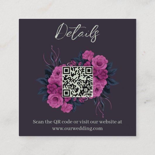 Budget Romantic Gothies QR-Code Details Begleitkarte (Rückseite)