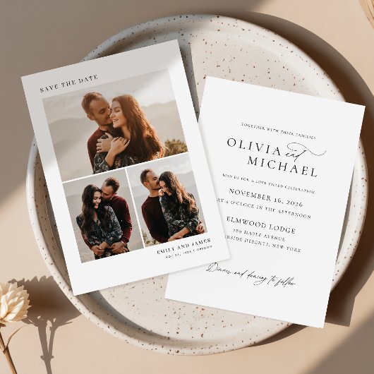 Budget Romantic Script Boho Wedding Foto lädt ein