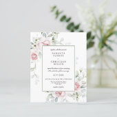 Budget Romantik | Blumenhochzeit-Flyer (Stehend Vorderseite)