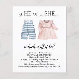 Budget Romper Kleid He she Gender Offenlegung Einl