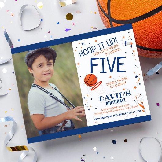 Budget Rookie Basketball Blue Foto Geburtstag