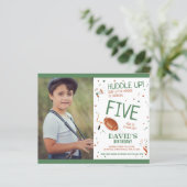 Budget Rookie Football Green Foto Geburtstag (Stehend Vorderseite)