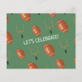 Budget Rookie Football Green Foto Geburtstag (Rückseite)