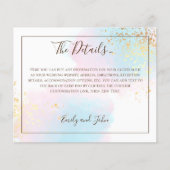 Budget Rosa Aquamarine Aquarellgoldverheiratung De (Vorderseite)