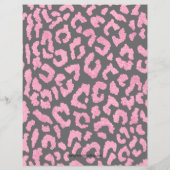 Budget Rosa Black Leopard Geburtstagseinladungen (Rückseite)