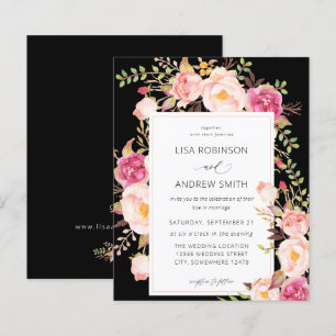 Budget Rosa Blühendes Rotwangig Florales Hochzeit 