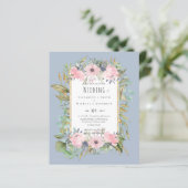 BUDGET Rosa Blush Blumengarten Hochzeit (Stehend Vorderseite)