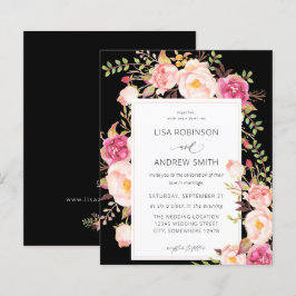 Budget Rosa Blütenblüte Blütenblüte Hochzeit V3 Sc