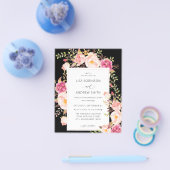 Budget Rosa Blütenblüte Blütenblüte Hochzeit V3 Sc Flyer (Einzeln)