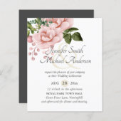 Budget Rosa Blütenblütenblüte Hochzeitssandale (Vorne/Hinten)