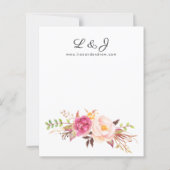 Budget Rosa Blütenrot Weiß 2 Hochzeit (Rückseite)