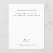 Budget Rosa Boho Blumendetails Flyer (Hinten)