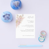 Budget Rosa Boho Blumendetails Flyer (Einzeln)