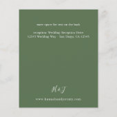 Budget Rosa & Burgund Floral 7 Details - Grün Flyer (Hinten)