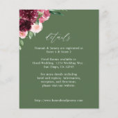 Budget Rosa & Burgund Floral 7 Details - Grün Flyer (Vorne)