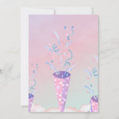 BUDGET Rosa Foto 13. Geburtstag Einladung (Rückseite)