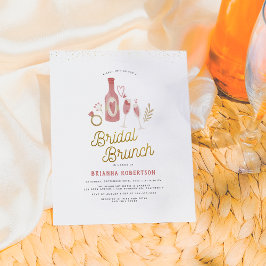 Budget Rosa & Gold Moderne Bridal Brunch & Bubbly