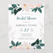 Budget Rosa grüne Blumendusche (Vorderseite)