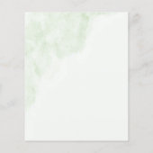 Budget Rosa grüne Rose Blumenzehorn Empfang Flyer (Hinten)