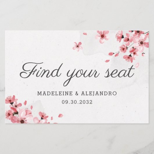 Budget Rosa Kirschblüte finden Sie Ihren Sitz (Vorderseite)