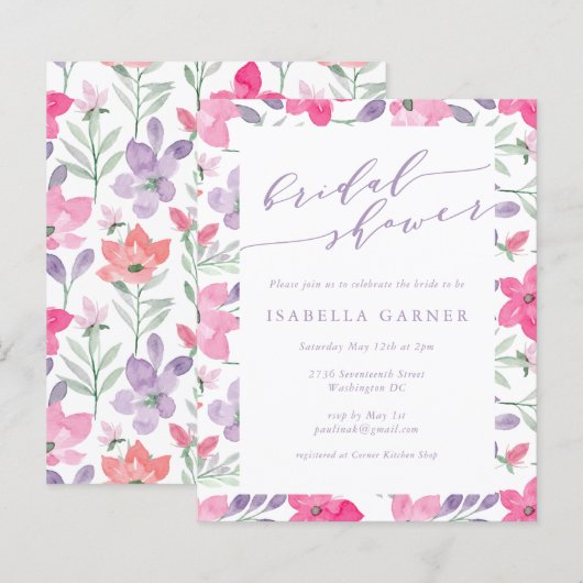 Budget Rosa Lila Brautparty (Vorne/Hinten)