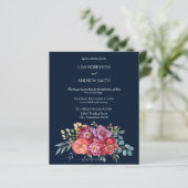 Budget Rosa & Pflaume tropische Flotte 2 Hochzeite (Stehend Vorderseite)