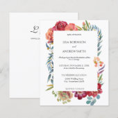 Budget Rosa & Pflaume Tropisches Blütenweiß 1 Hoch (Vorne/Hinten)