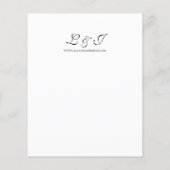 Budget Rosa & Pflaume Tropisches Weiß 2 Hochzeit (Rückseite)