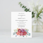 Budget Rosa & Pflaume Tropisches Weiß 2 Hochzeit (Stehend Vorderseite)