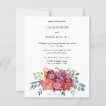 Budget Rosa & Pflaume Tropisches Weiß 2 Hochzeit