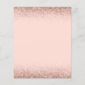 Budget Rosa Rose Gold Glitzer jedes Lebensalter (Rückseite)