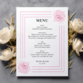 Budget Rosa Rose Hochzeitsmenü