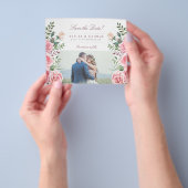Budget rosa Rosen Foto Hochzeit speichern das Datu Flyer (Gruppe)