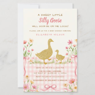 Budget-Rosa-Schleife-Blumen-Verrückte-Gans-Baby-Pa
