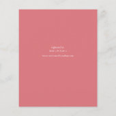 Budget Rosa tropisches Brautparty Flyer (Hinten)