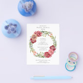 Budget Rosa tropisches Brautparty Flyer (Einzeln)