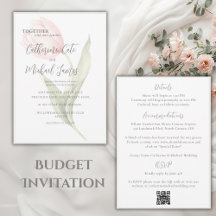 Budget Rosa Tulpen Blumen Salbei Elegante Hochzeit