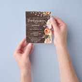 Budget Rosa und Pfirsichblüten w Lights Erntedank Flyer (Gruppe)