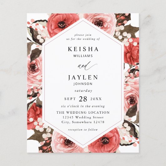 Budget Rosa und Rosa Blumenzehen 2 (Vorderseite)