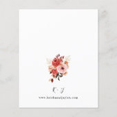 Budget Rosa und Rosa Blumenzehen Flyer (Hinten)