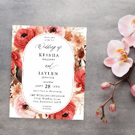 Budget Rosa und Rosa Blumenzehen Flyer