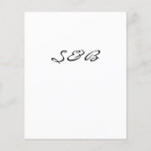 Budget Rosa und Weiß Graue Blüten Save the Date 2 (Rückseite)