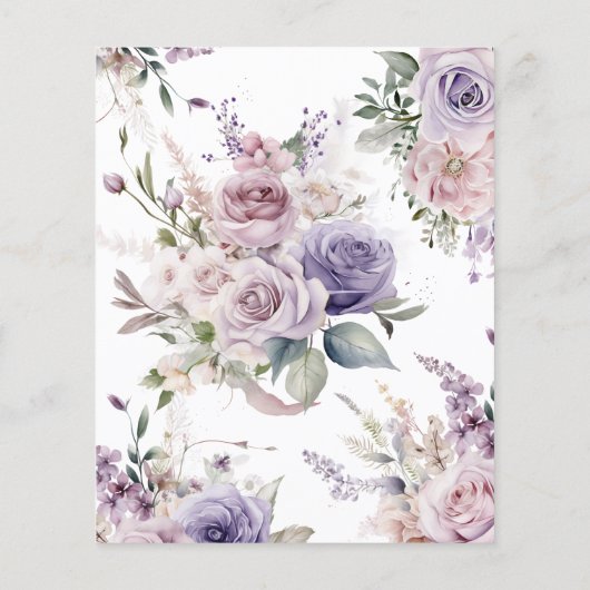 Budget Rosas para Bautizo & Primer Añito Einladung (Rückseite)